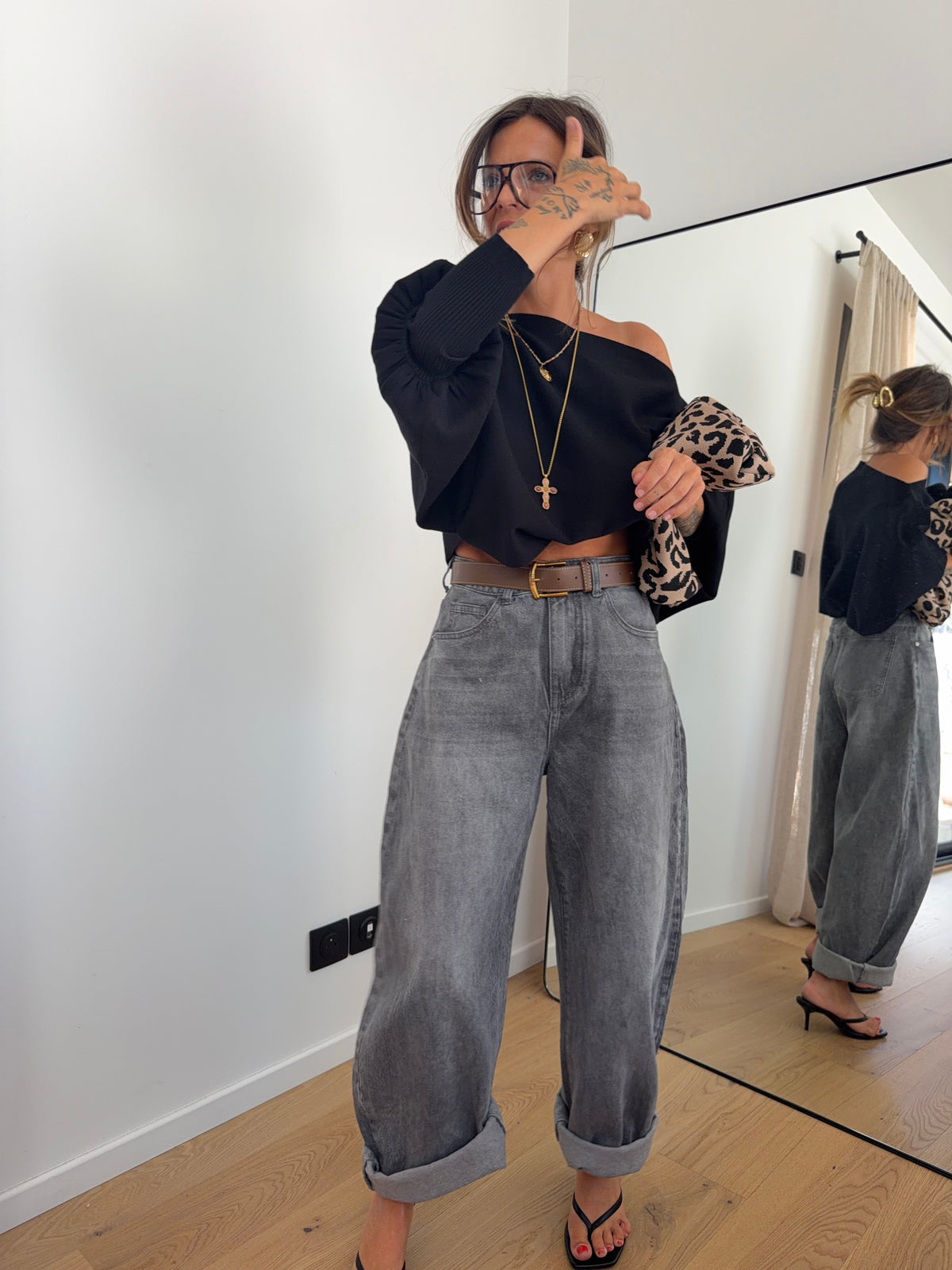 Jeans gris