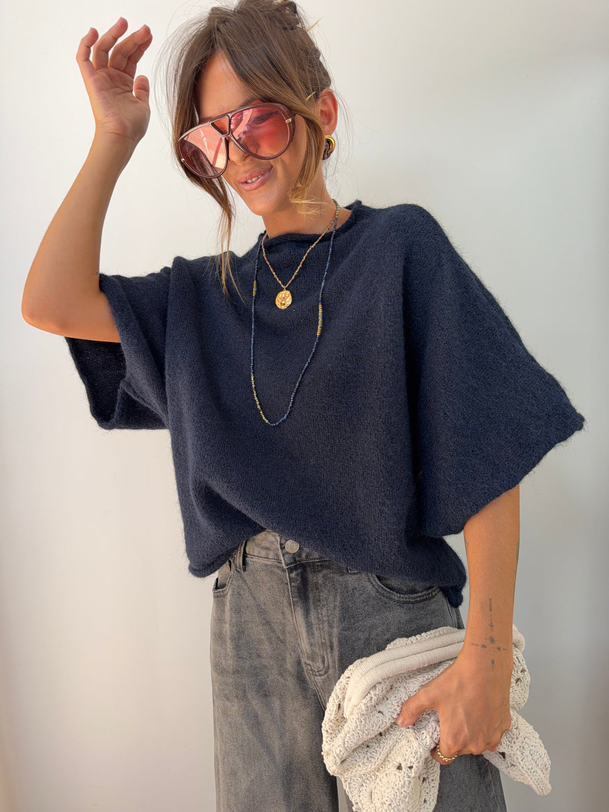 Pull Paris - bleu marine