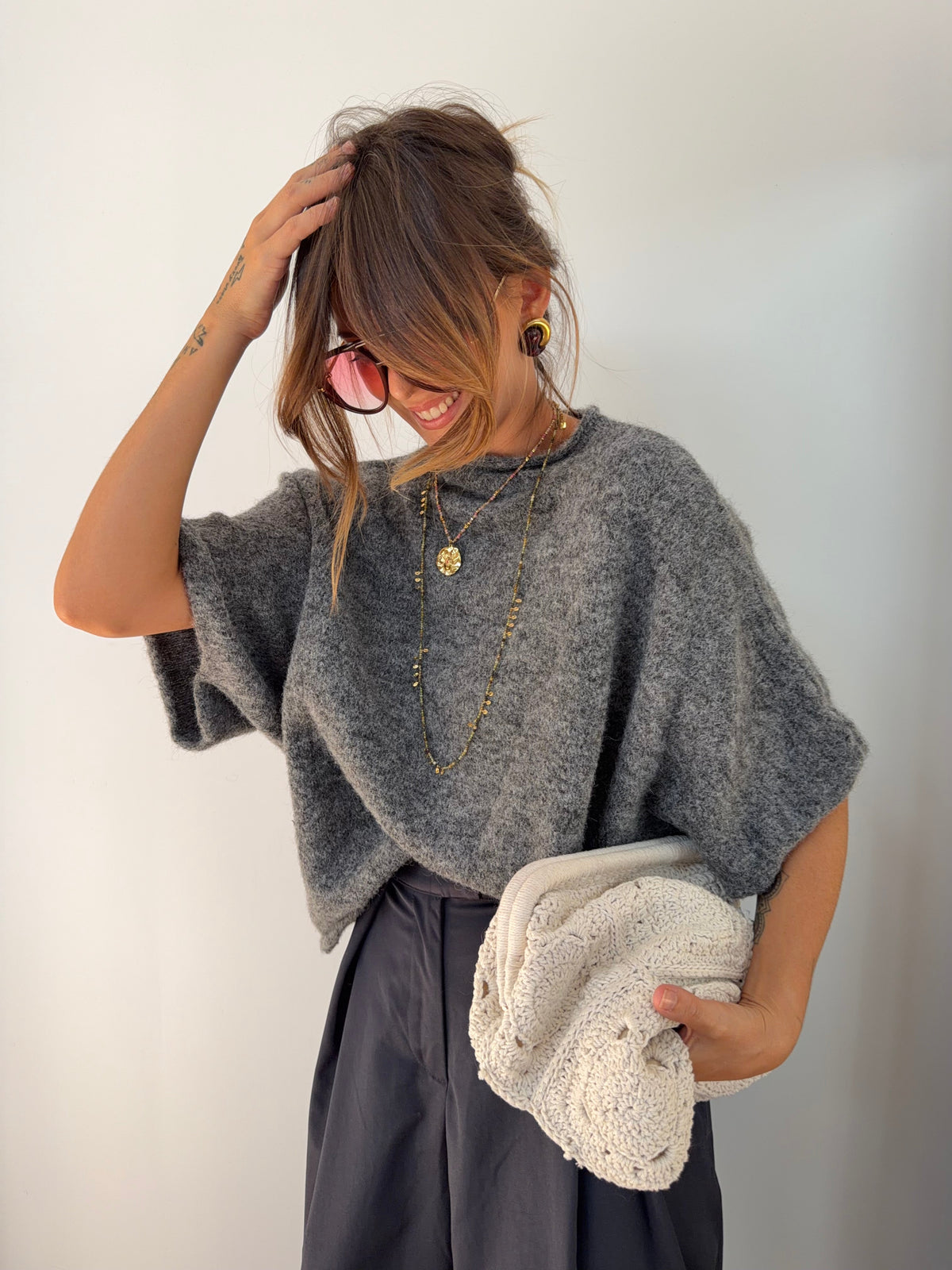 Pull Paris - gris foncé