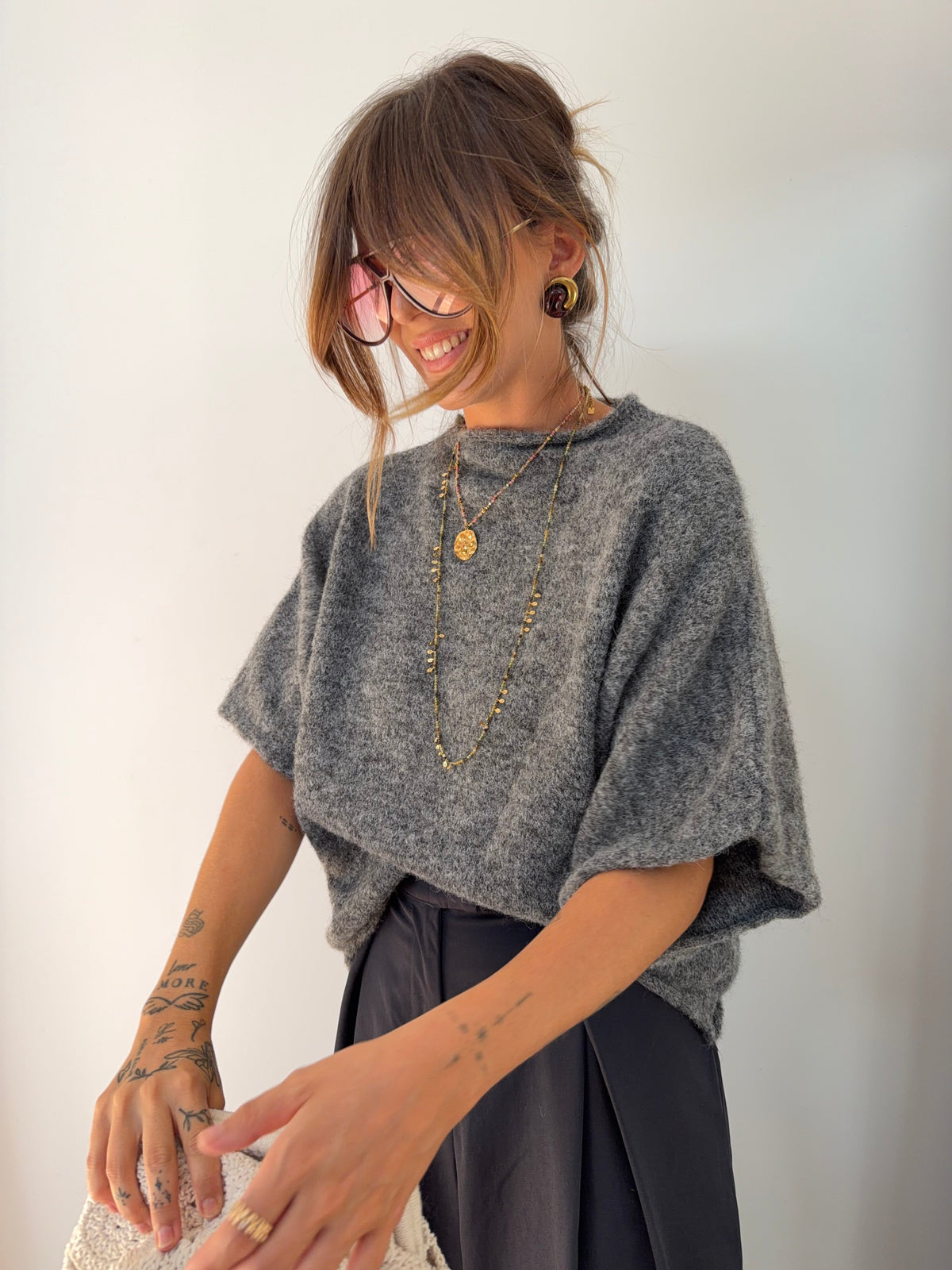 Pull Paris - gris foncé