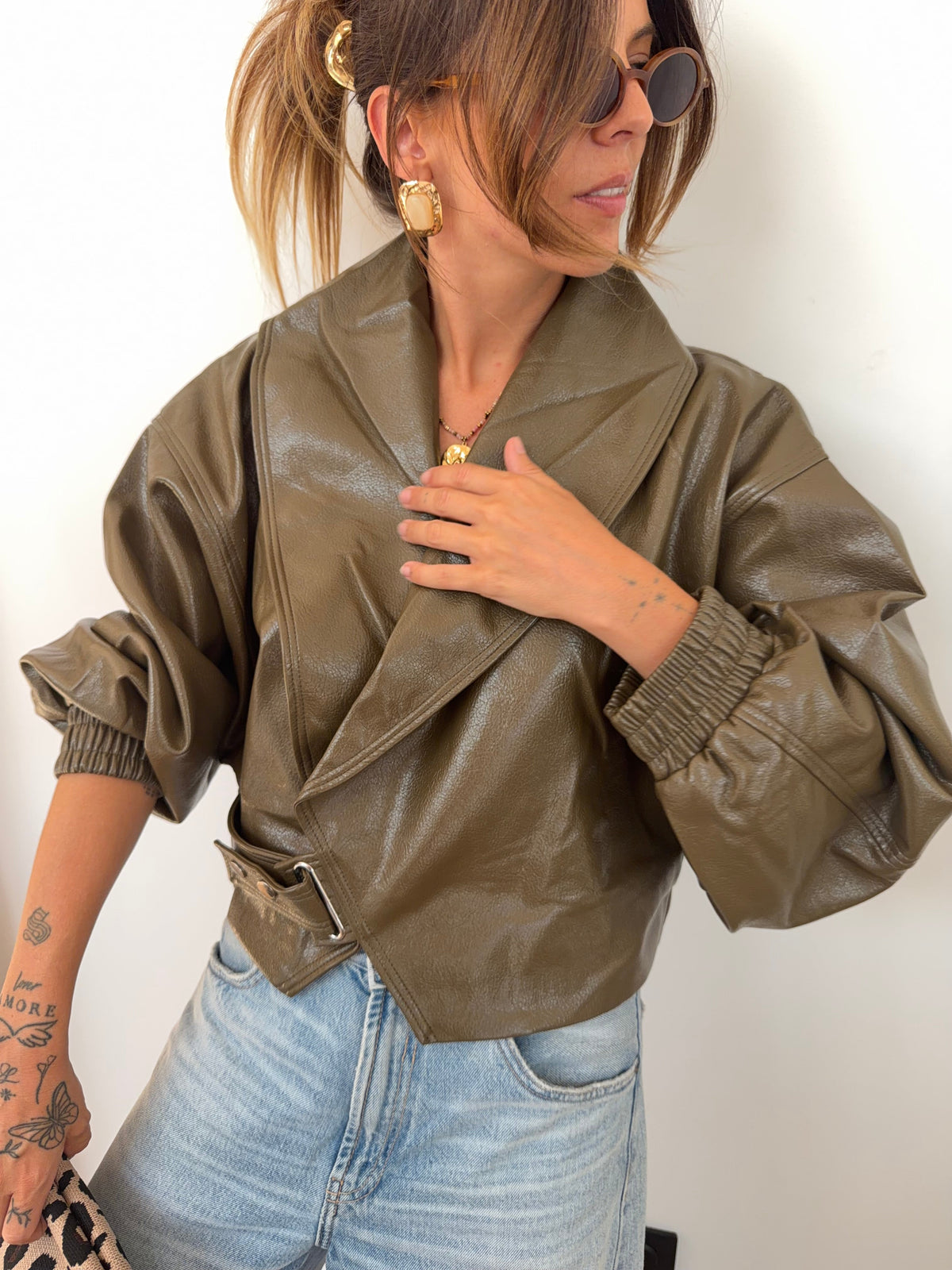 Veste simili kaki