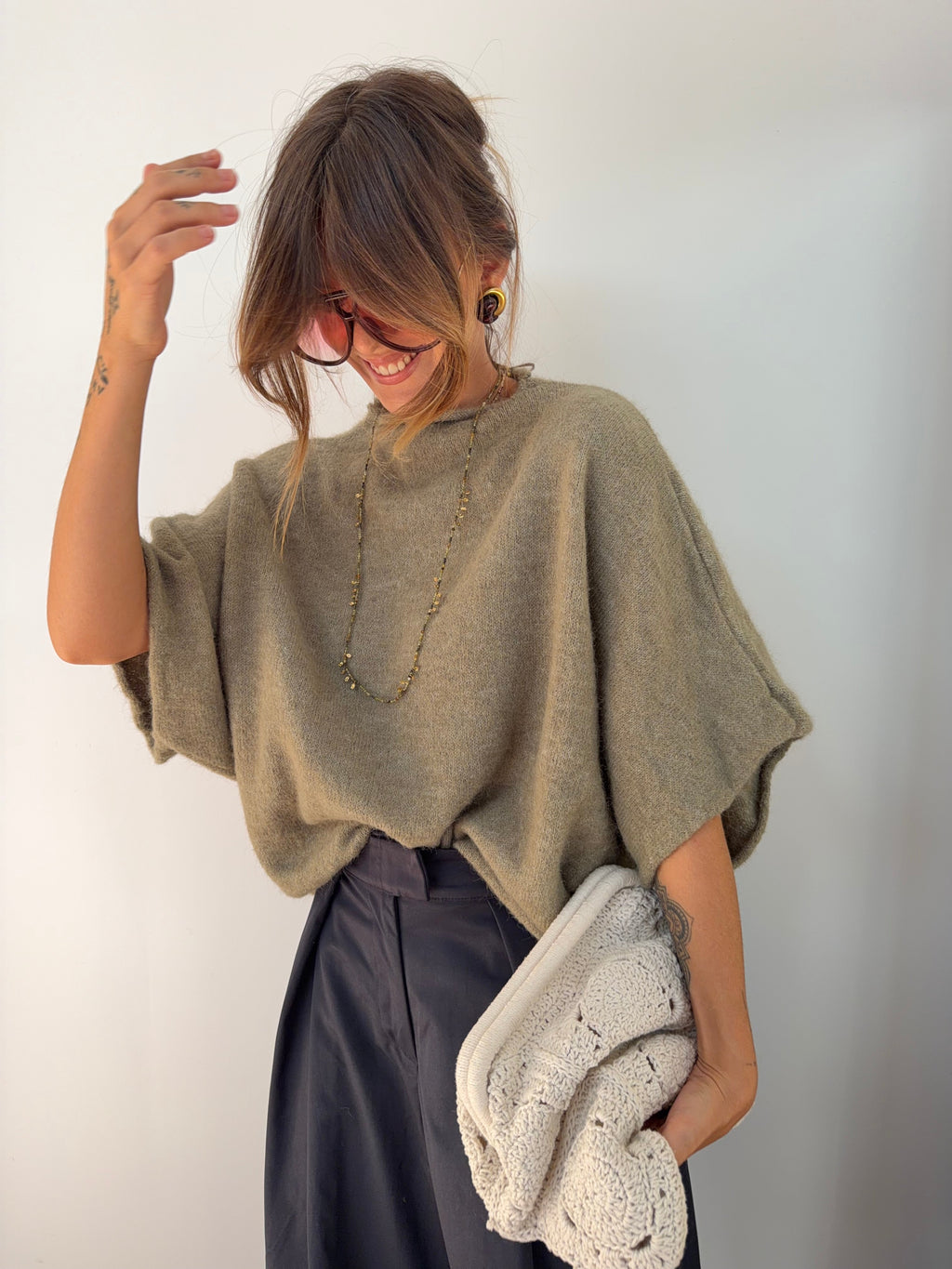 Pull Paris - kaki