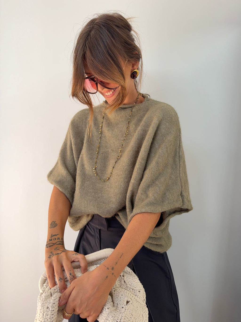 Pull Paris - kaki