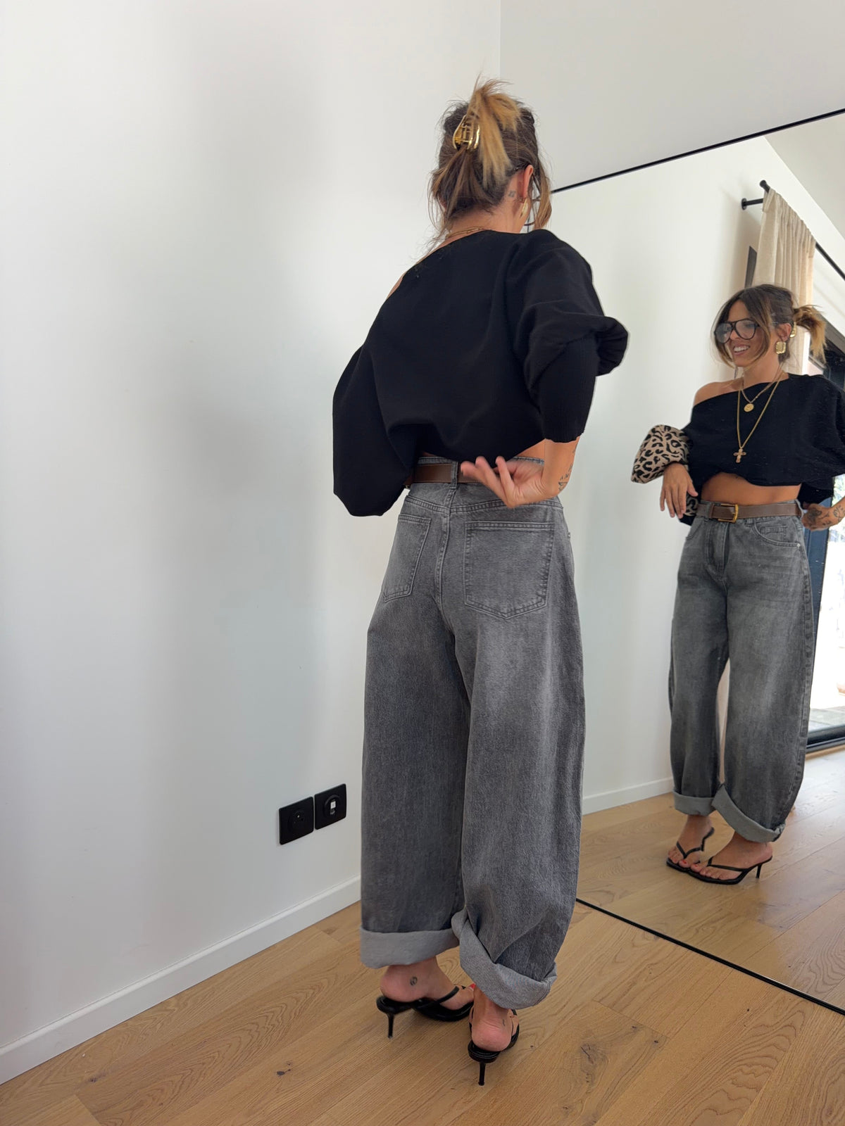 Jeans gris