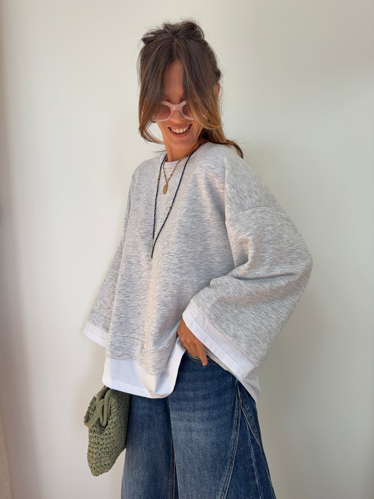 Double t-shirt - gris