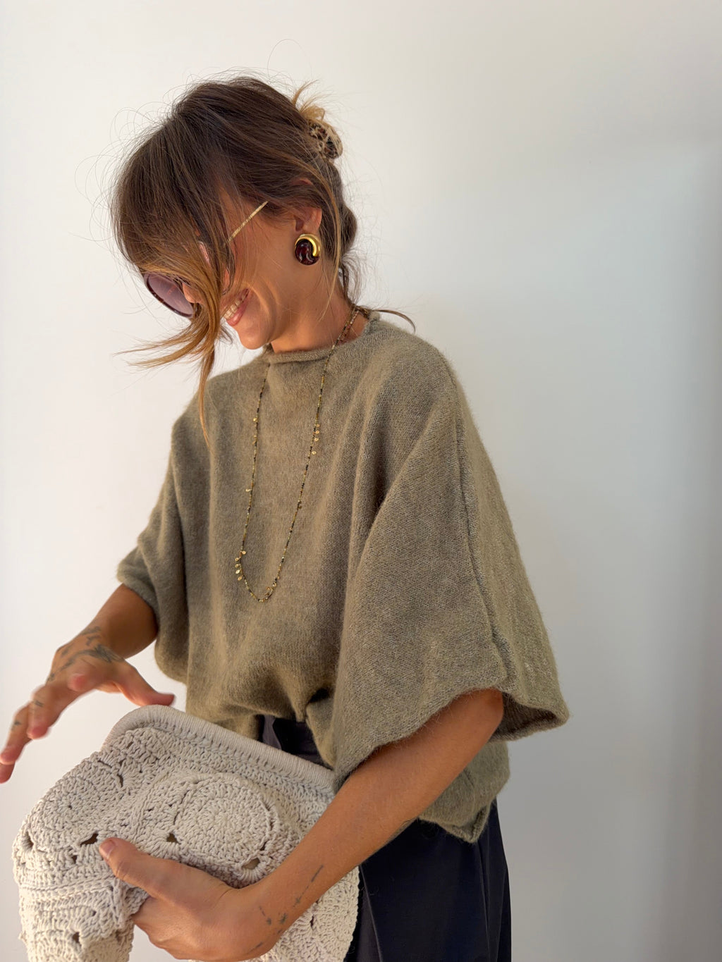 Pull Paris - kaki