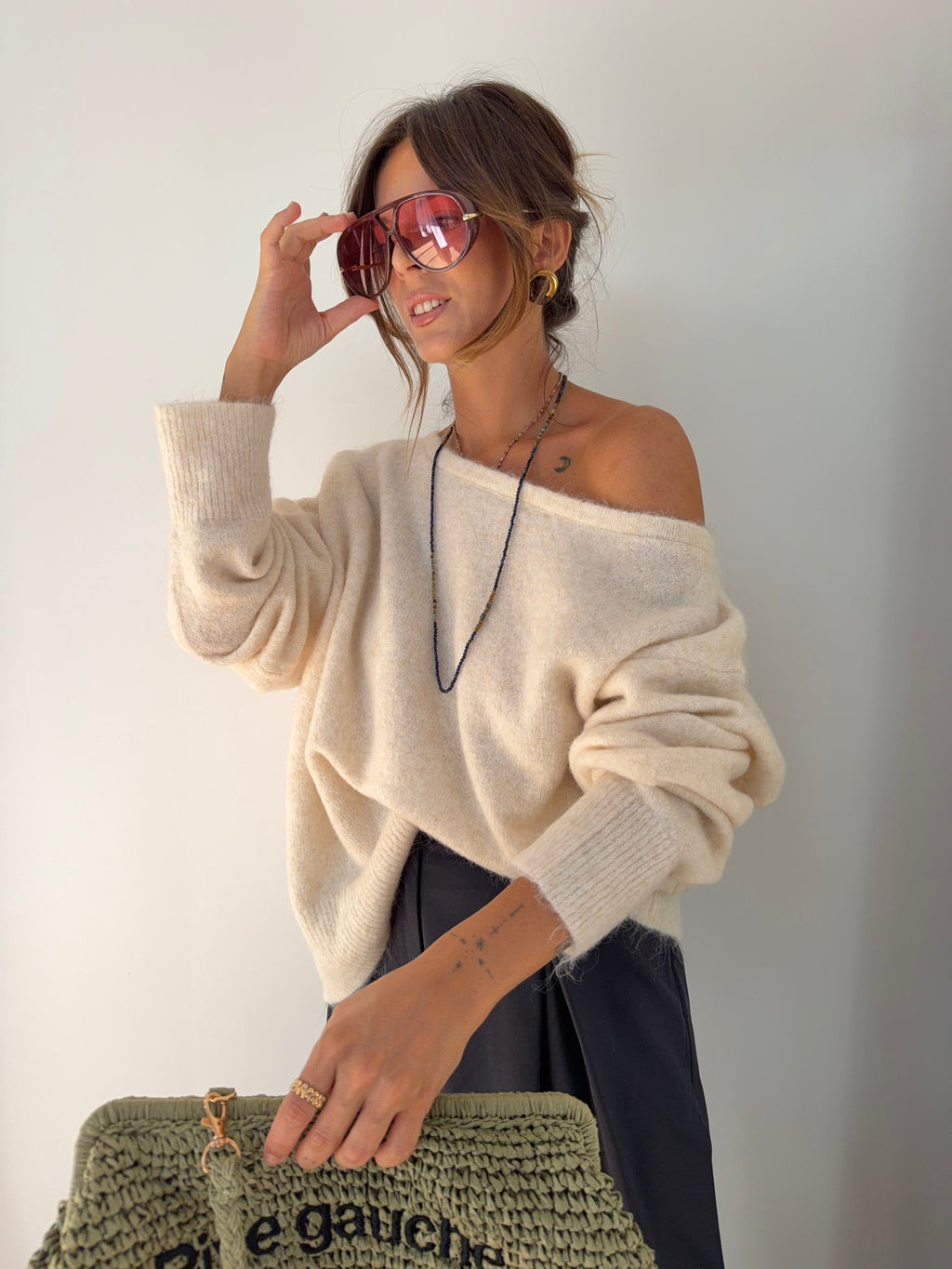 Pull Rome - beige chiné