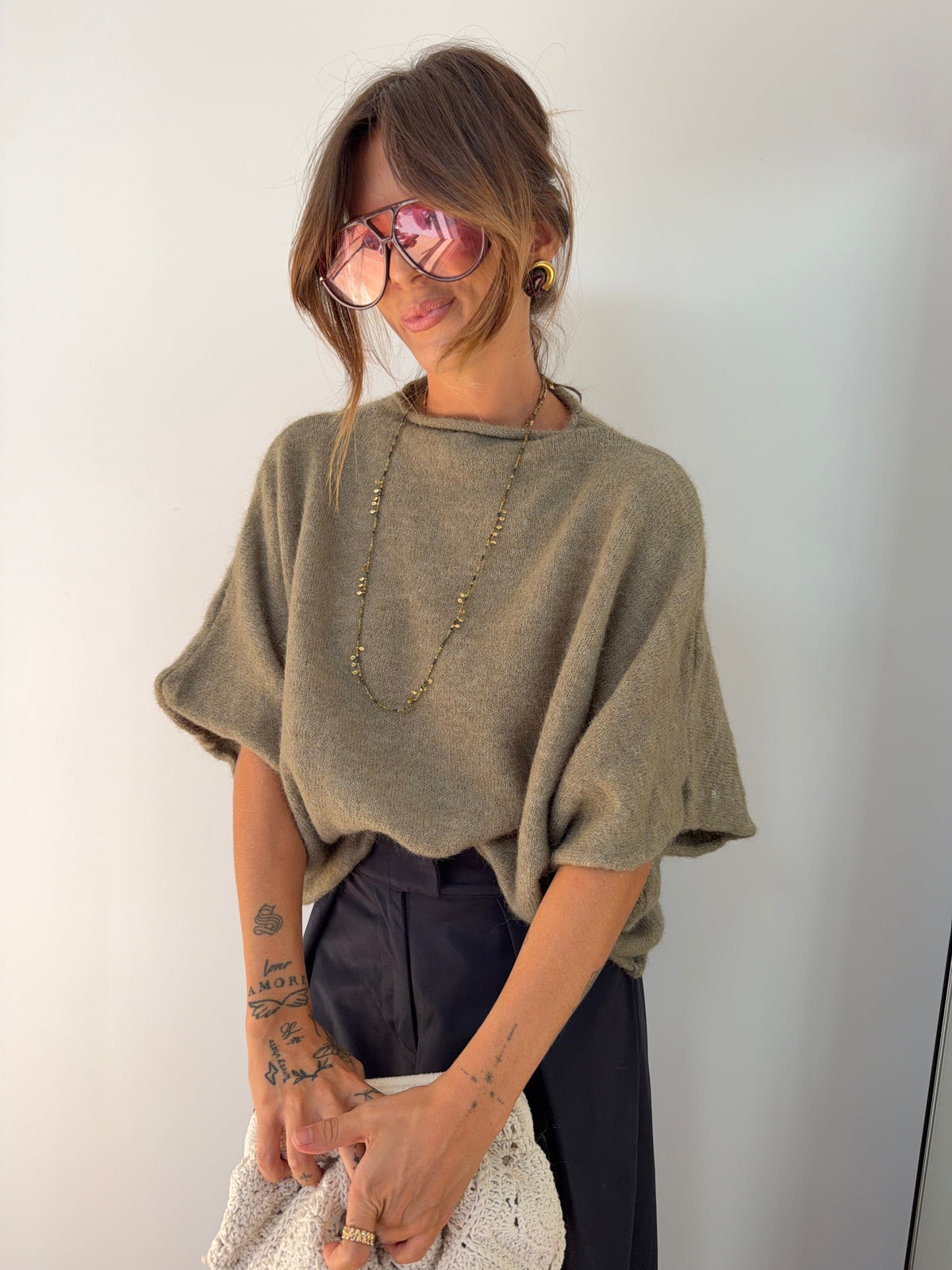 Pull Paris - kaki