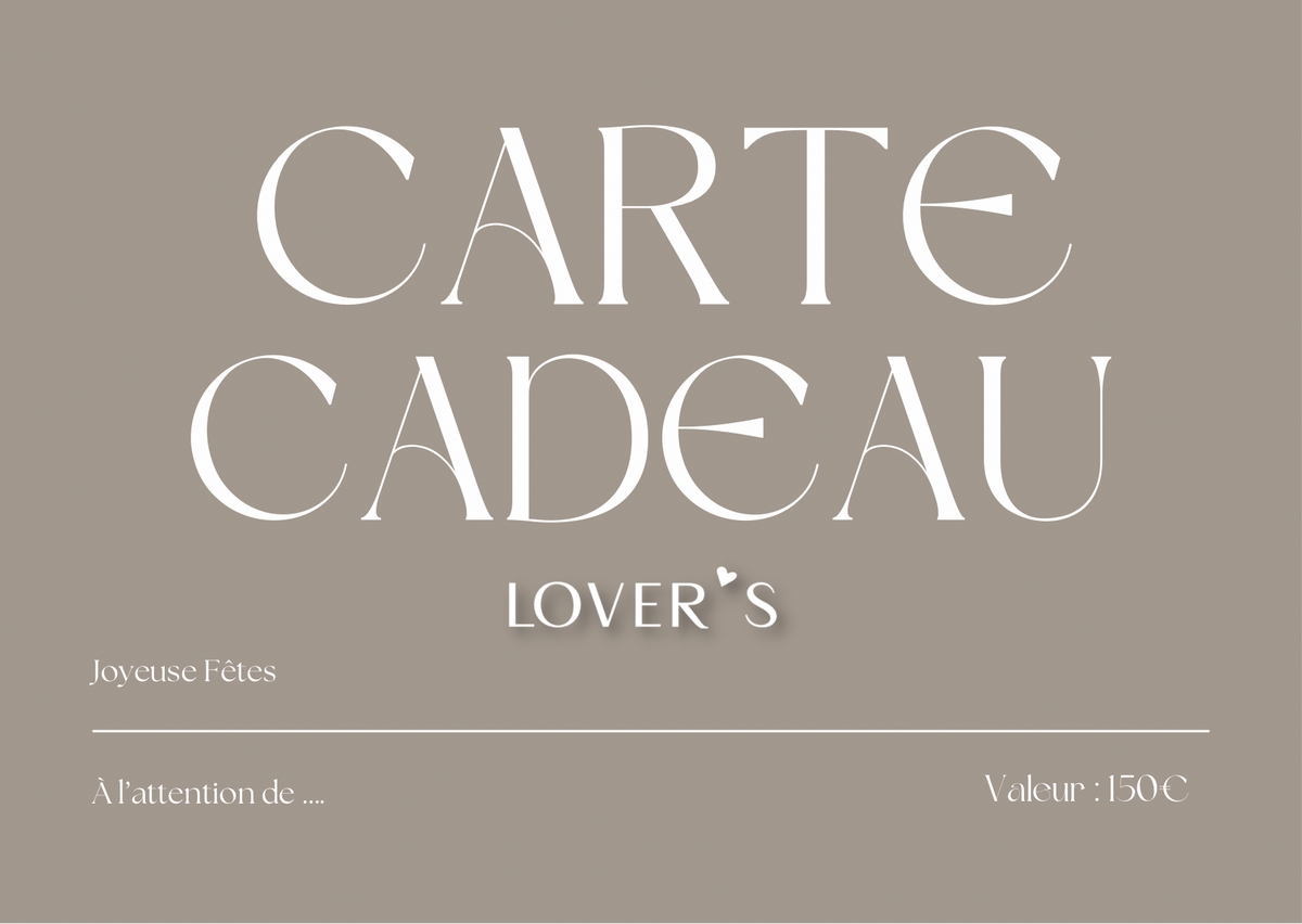 Carte-cadeau LOVER'S